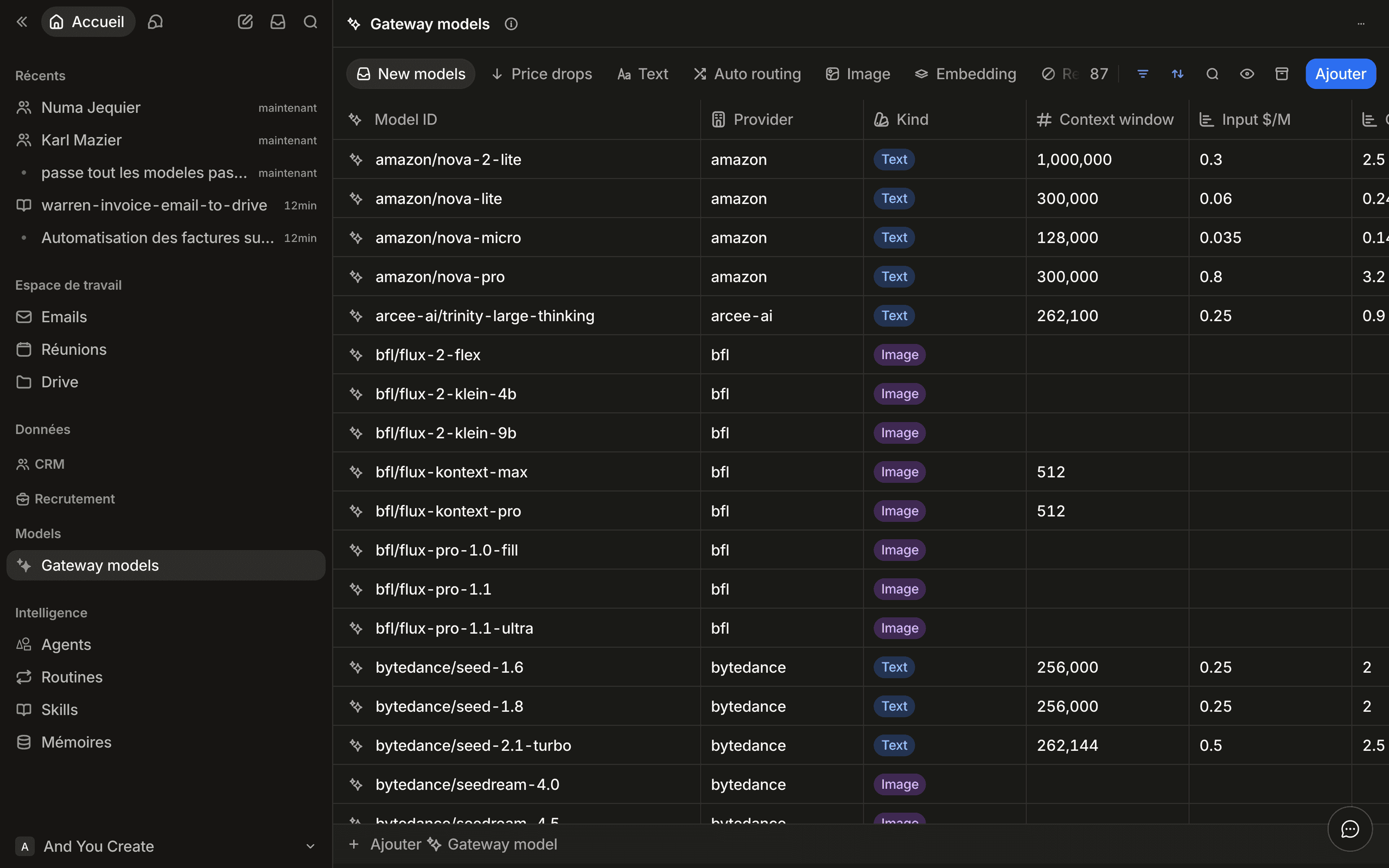 The New models tab: models the cron found, waiting for a decision